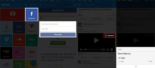 Nhấn Dowload ứng dụng về máy